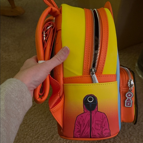 Loungefly Squid Game Backpack - New with Tags, Lights Up - Picture 3 of 6